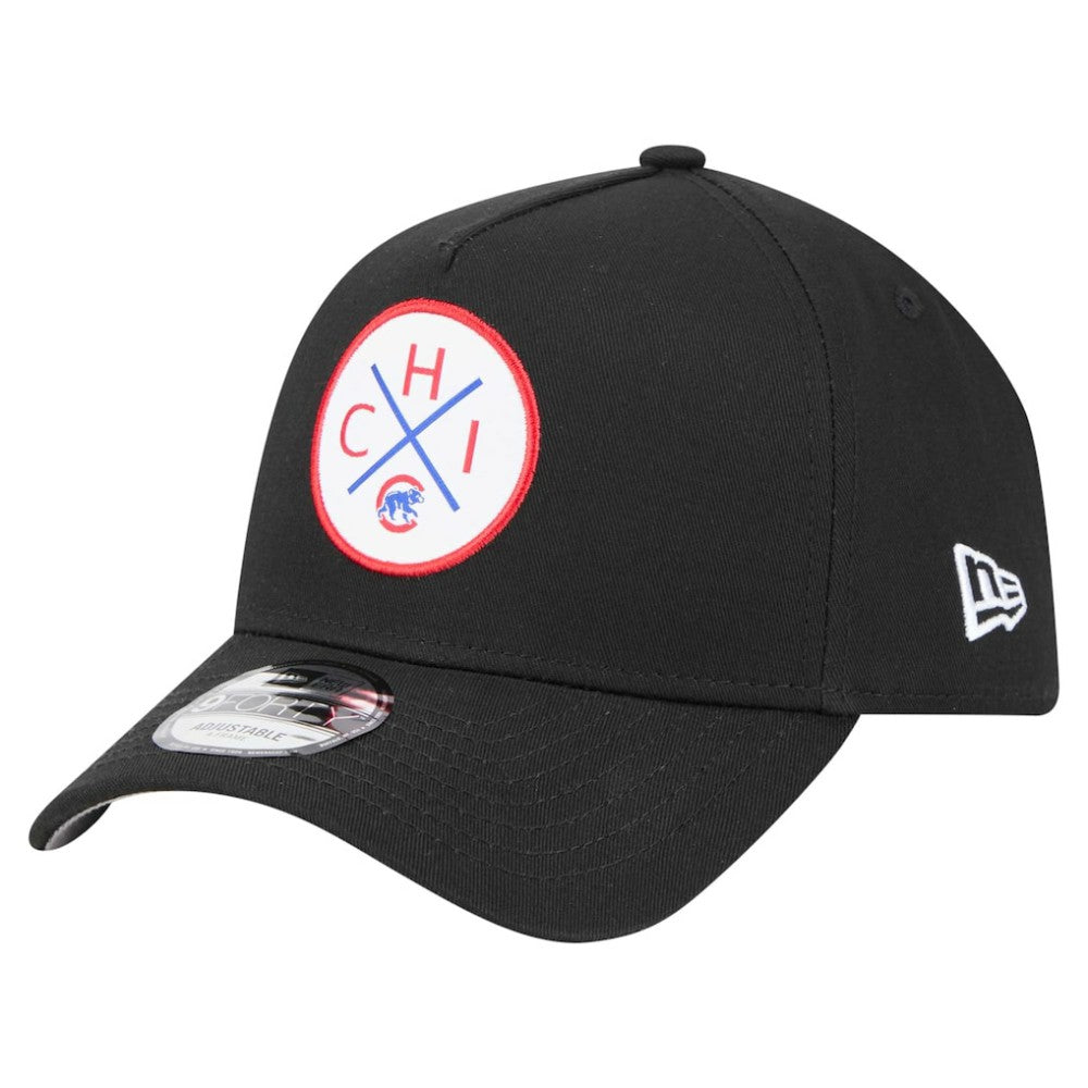 Chicago Cubs 9FORTY A-Frame Adjustable Hat Black