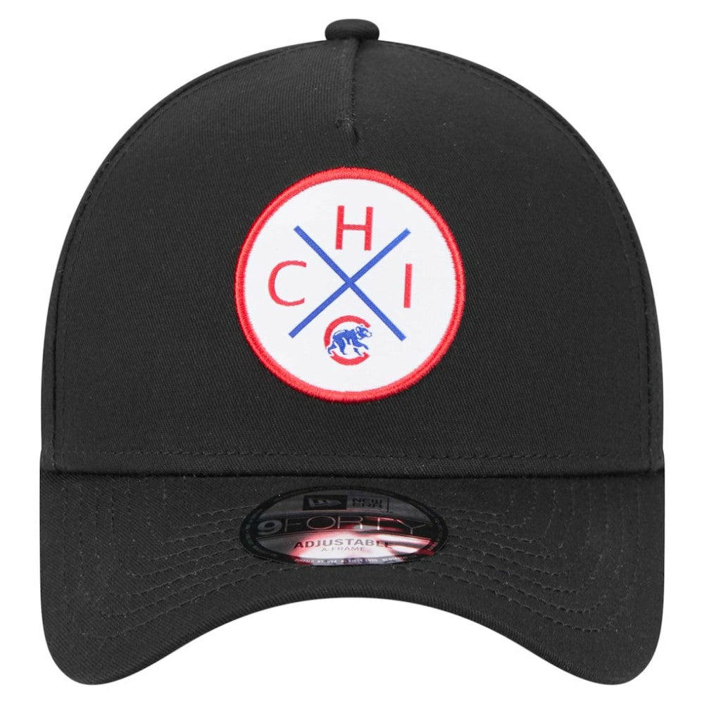 Chicago Cubs 9FORTY A-Frame Adjustable Hat Black