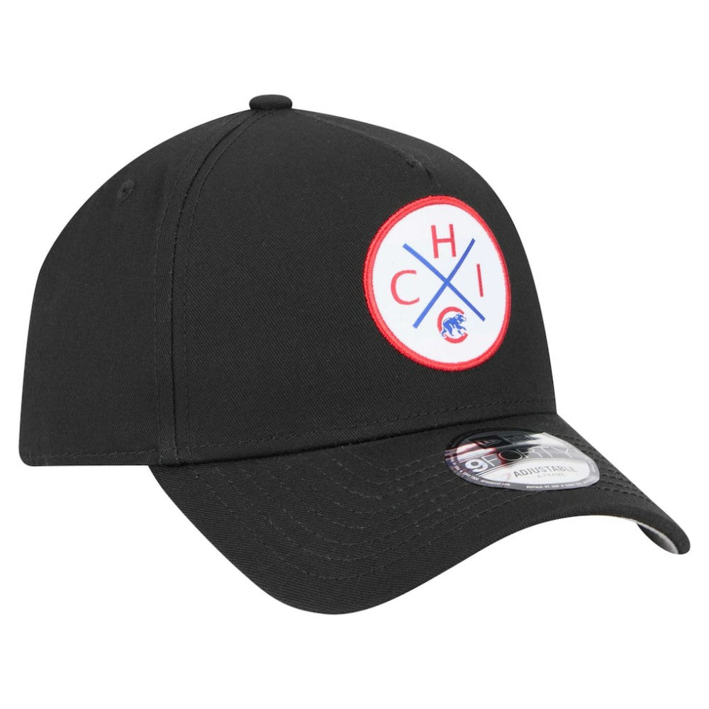 Chicago Cubs 9FORTY A-Frame Adjustable Hat Black