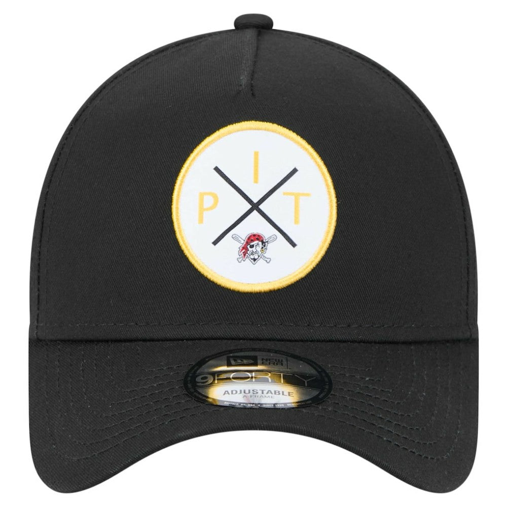 Pittsburgh Pirates 9FORTY A-Frame Adjustable Hat Black