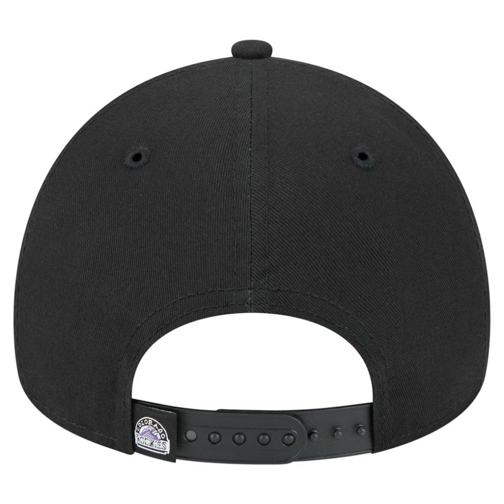 Colorado Rockies 9FORTY A-Frame Adjustable Hat Black