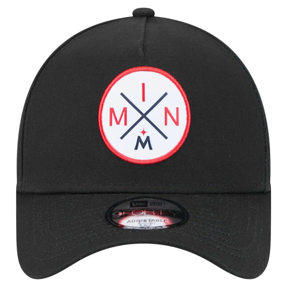 Minnesota Twins 9FORTY A-Frame Adjustable Hat Black
