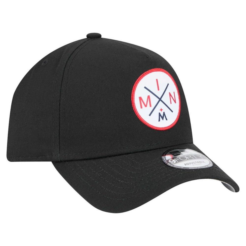 Minnesota Twins 9FORTY A-Frame Adjustable Hat Black