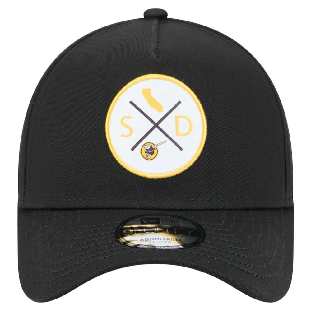 San Diego Padres 9FORTY A-Frame Adjustable Hat Black