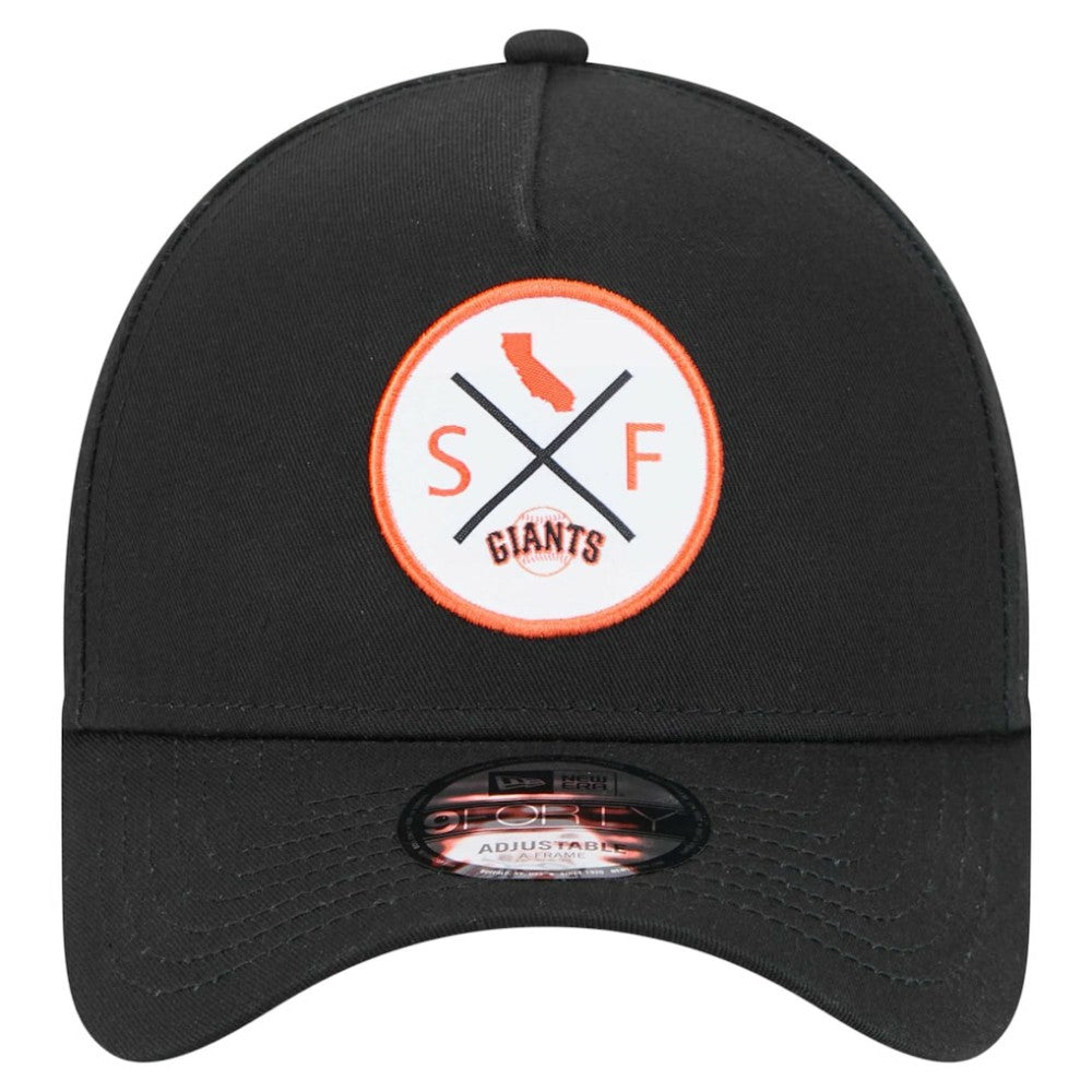 San Francisco Giants 9FORTY A-Frame Adjustable Hat Black