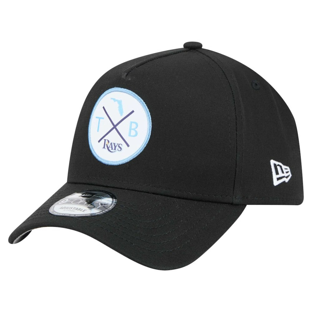 Tampa Bay Rays 9FORTY A-Frame Adjustable Hat Black