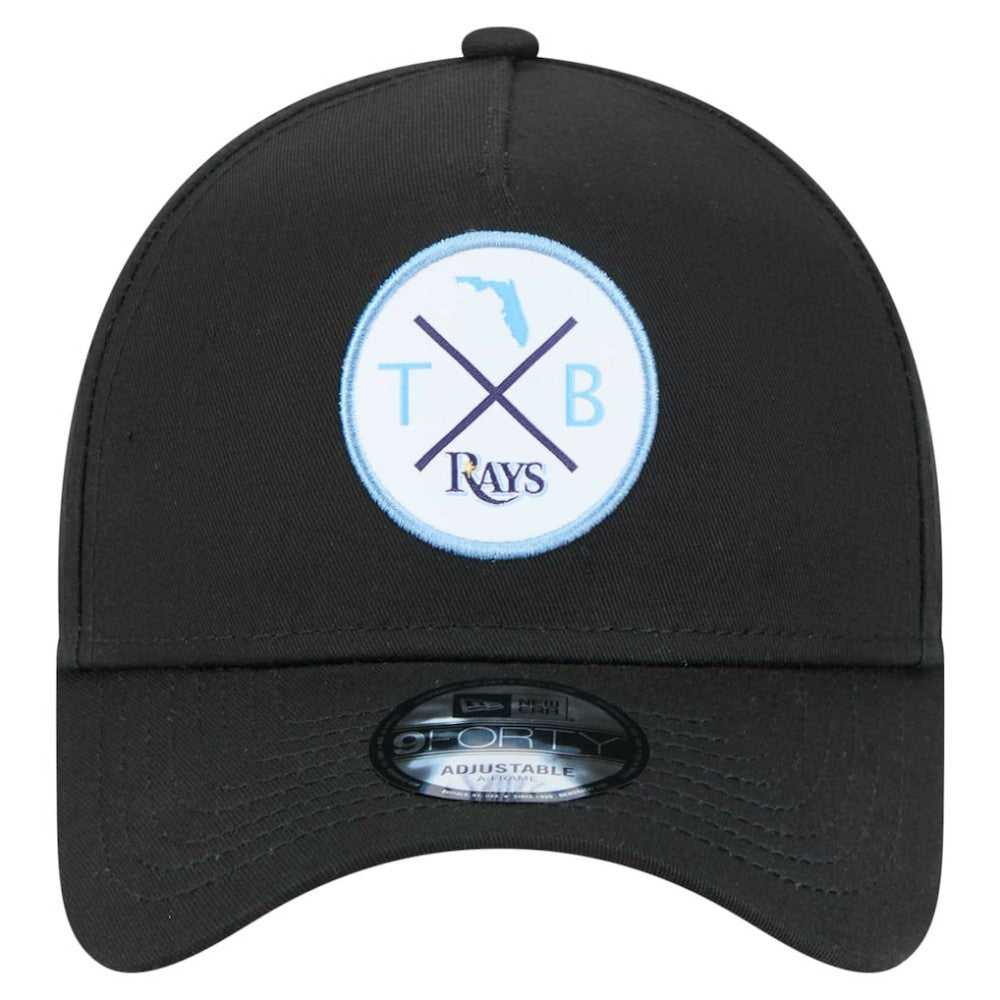 Tampa Bay Rays 9FORTY A-Frame Adjustable Hat Black