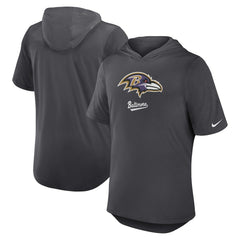 Baltimore Ravens Tri-Blend Performance Hoodie T-Shirt - Anthracite online