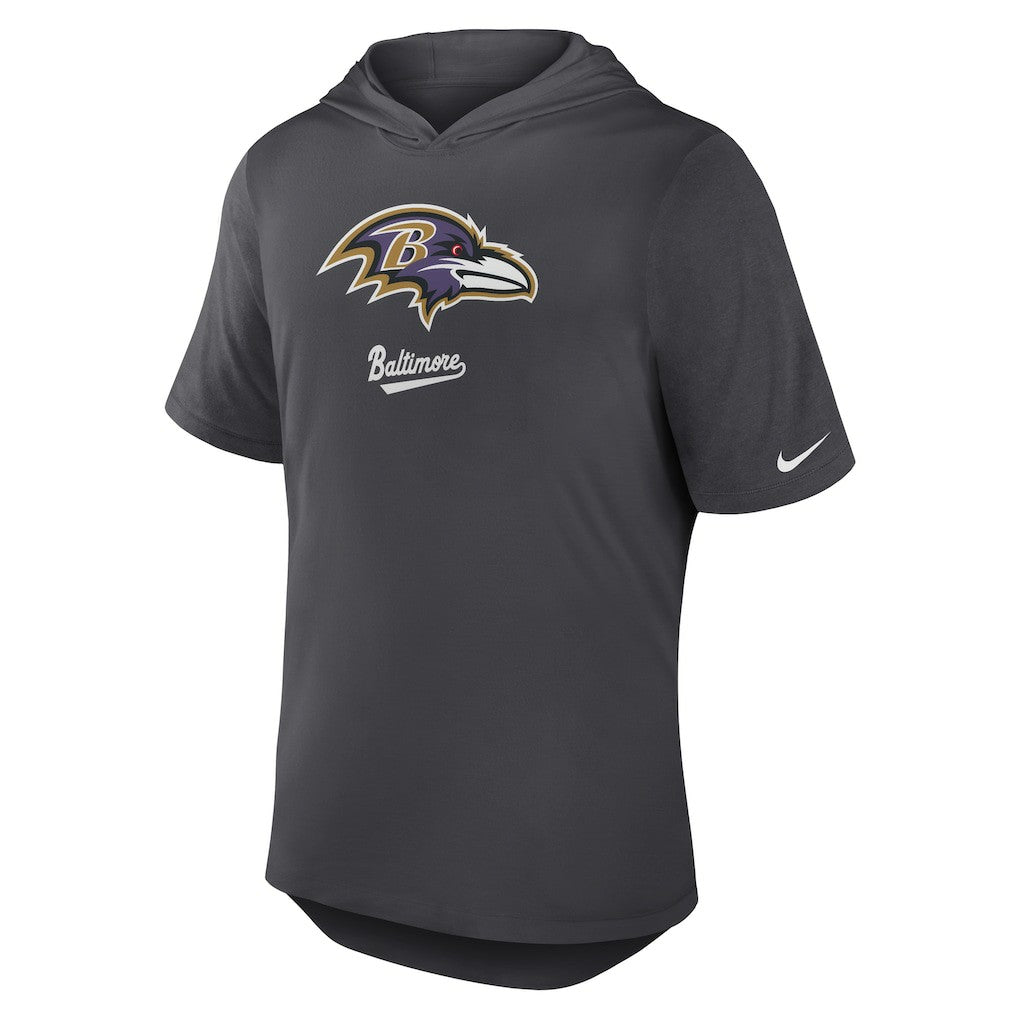 Baltimore Ravens Tri-Blend Performance Hoodie T-Shirt - Anthracite online