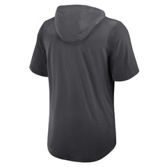 Miami Dolphins Tri-Blend Performance Hoodie T-Shirt - Anthracite sale