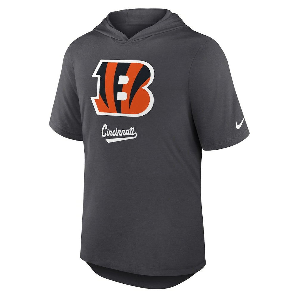 Cincinnati Bengals Tri-Blend Performance Hoodie T-Shirt - Anthracite sale