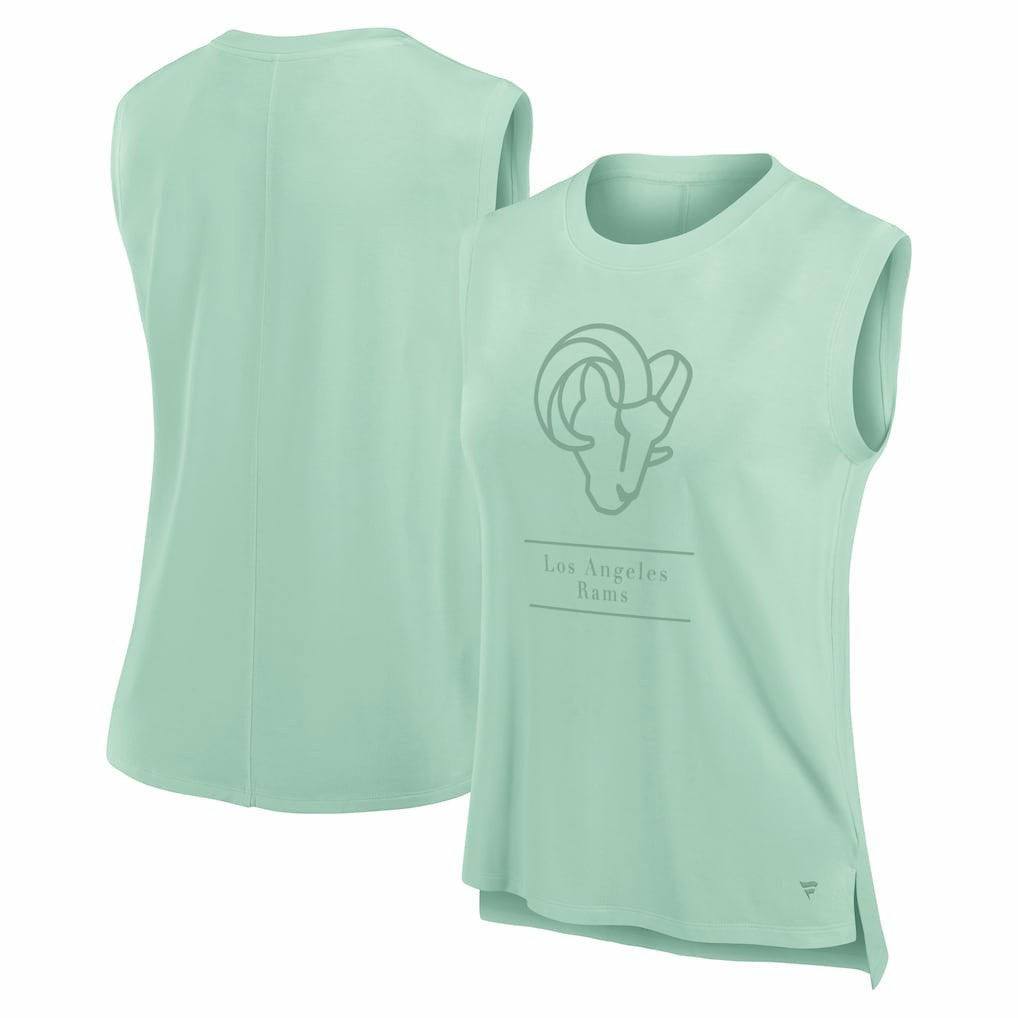 Los Angeles Rams Women's Studio Embrace Tank Top - Mint cheap
