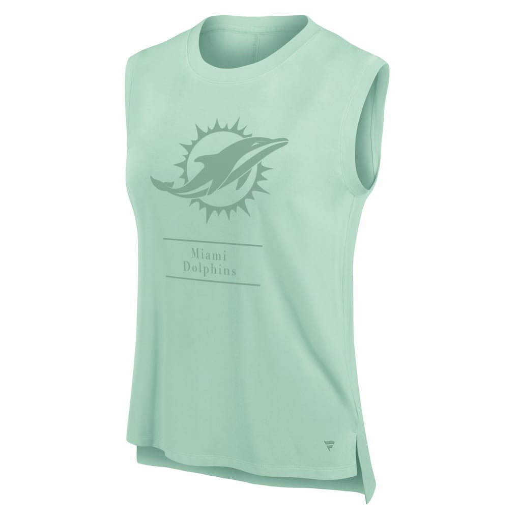 Miami Dolphins Women's Studio Embrace Tank Top - Mint outlet