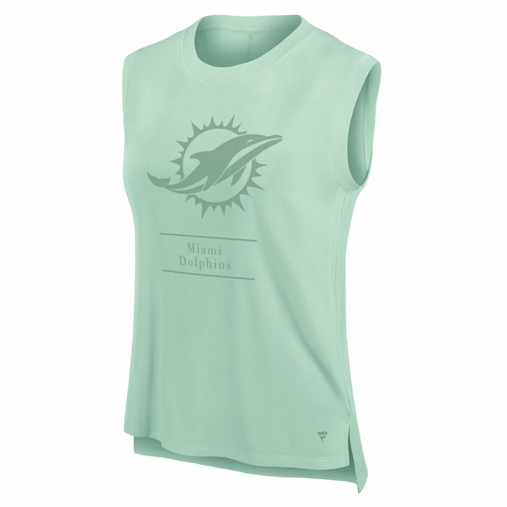 Miami Dolphins Women's Studio Embrace Tank Top - Mint outlet