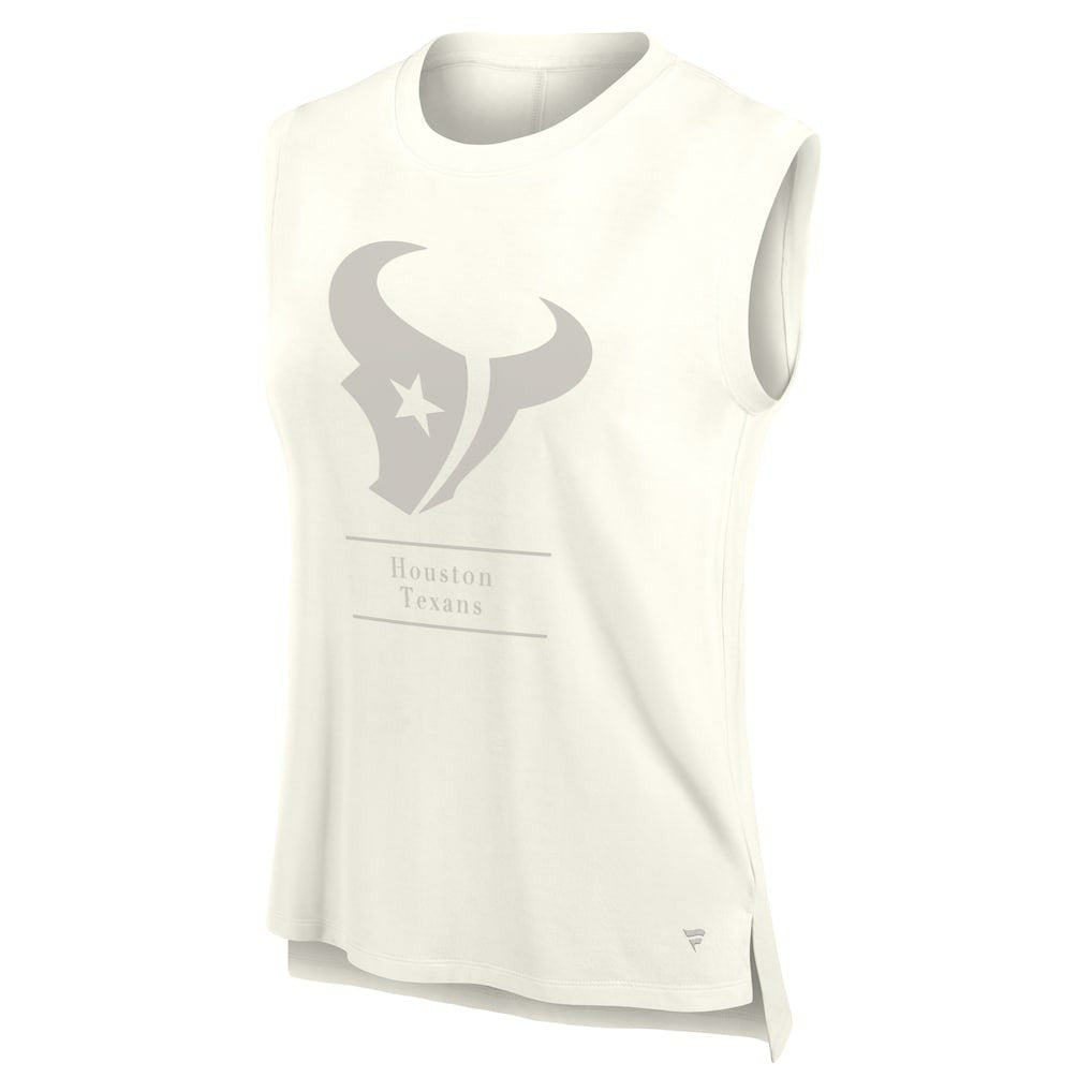 Houston Texans Women's Studio Embrace Tank Top - Cream on sale
