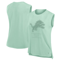 Detroit Lions Women's Studio Embrace Tank Top - Mint sale