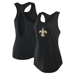 New Orleans Saints Women's Iron Fan Tank Top - Black outlet