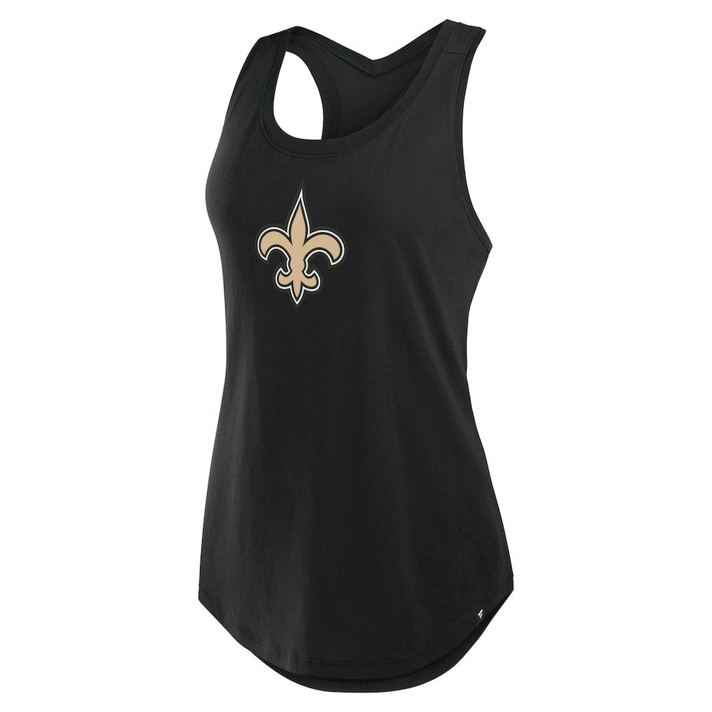 New Orleans Saints Women's Iron Fan Tank Top - Black outlet