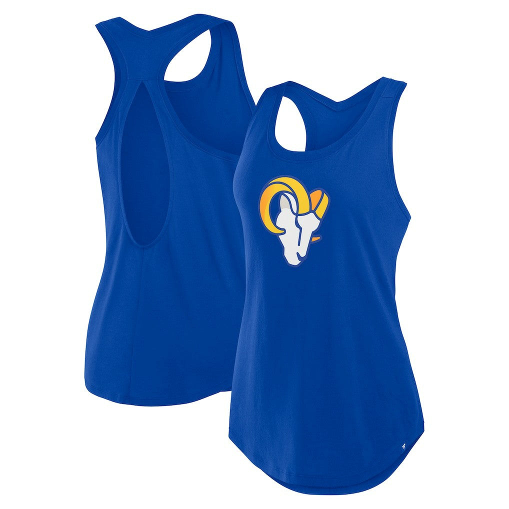 Los Angeles Rams Women's Iron Fan Tank Top - Royal online