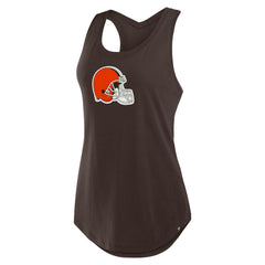 Cleveland Browns Women's Iron Fan Tank Top - Brown on sale