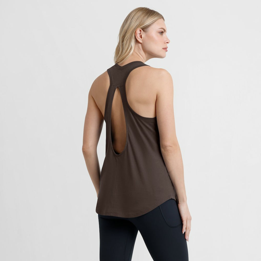 Cleveland Browns Women's Iron Fan Tank Top - Brown on sale