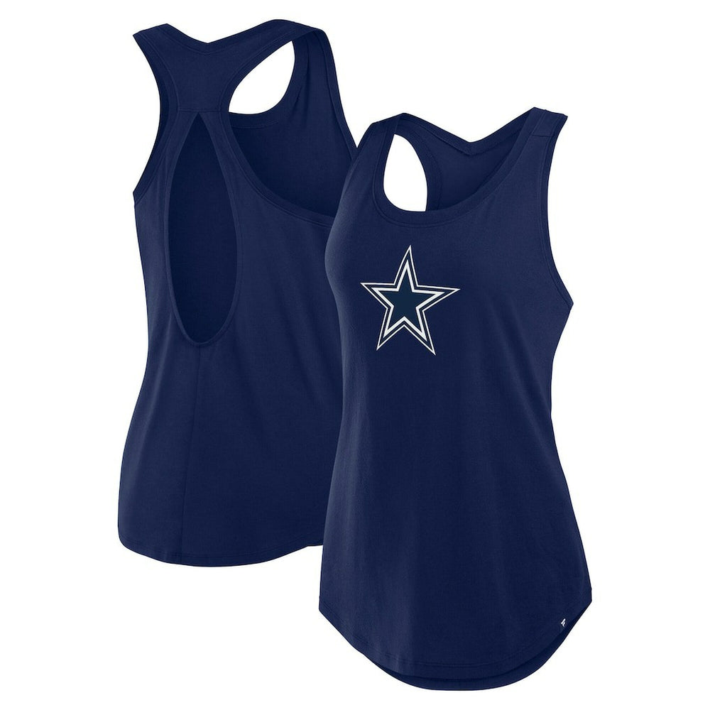 Dallas Cowboys Women's Iron Fan Tank Top - Navy online