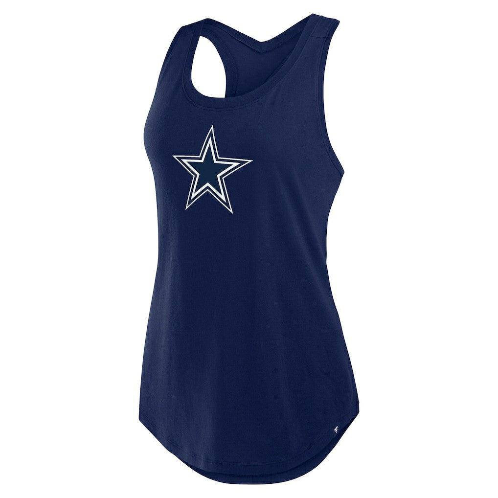 Dallas Cowboys Women's Iron Fan Tank Top - Navy online