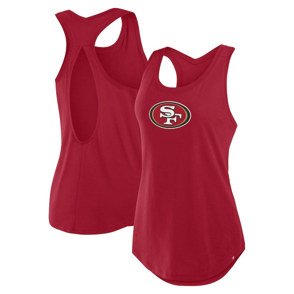 San Francisco 49ers Women's Iron Fan Tank Top - Scarlet cheap