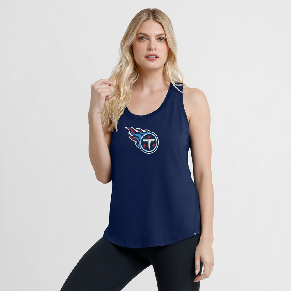Tennessee Titans Women's Iron Fan Tank Top - Navy sale