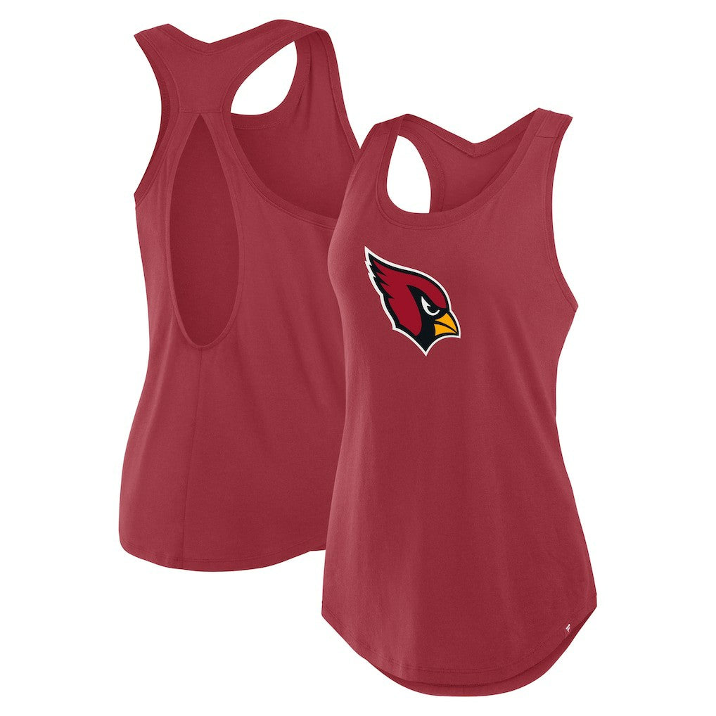 Arizona Cardinals Women's Iron Fan Tank Top - Cardinal cheap
