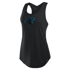 Carolina Panthers Women's Iron Fan Tank Top - Black on sale