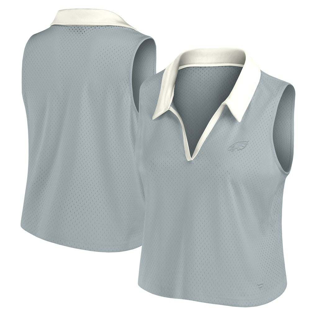 Philadelphia Eagles Women's Studio Wellness V-Neck Tank Top - Gray cheap