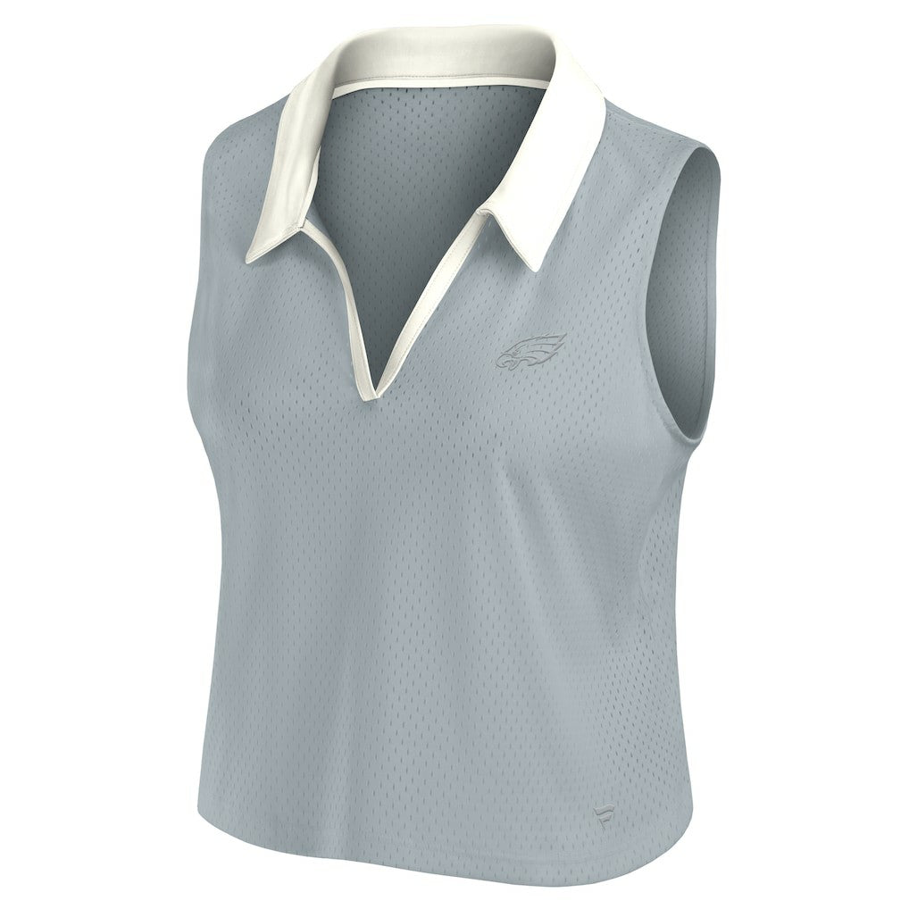Philadelphia Eagles Women's Studio Wellness V-Neck Tank Top - Gray cheap