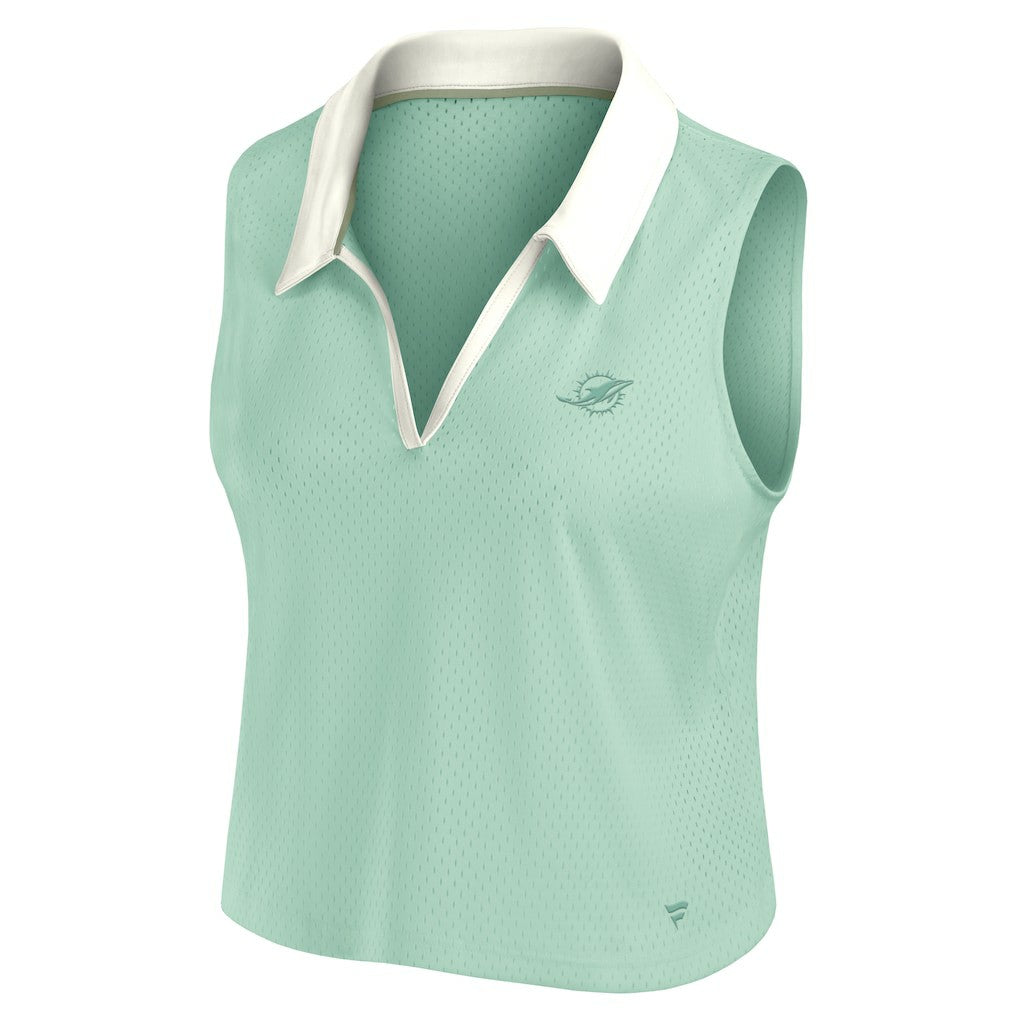 Miami Dolphins Women's Studio Wellness V-Neck Tank Top - Mint outlet