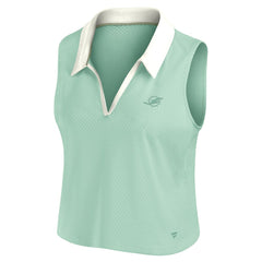 Miami Dolphins Women's Studio Wellness V-Neck Tank Top - Mint outlet