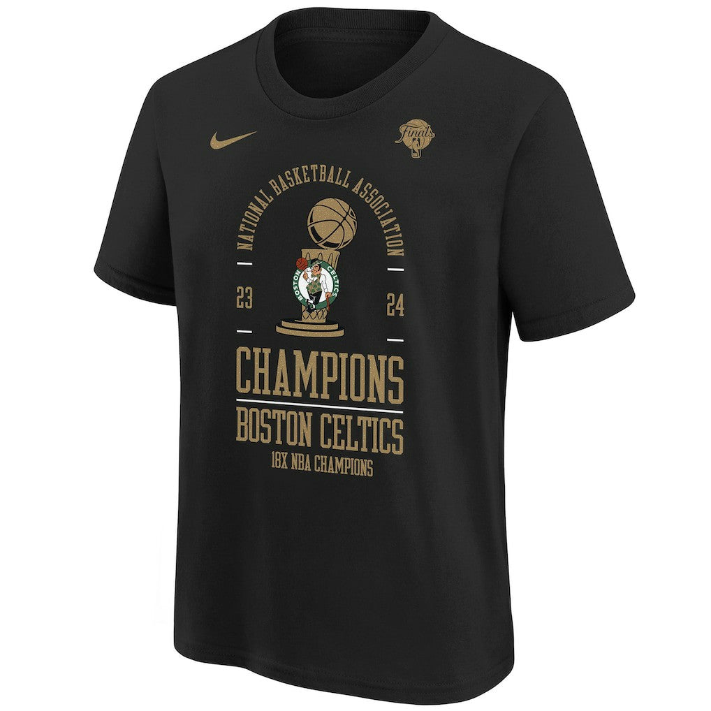 Boston Celtics Youth 18-Time NBA Finals Champions Locker Room T-Shirt - Black sale
