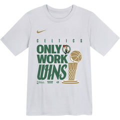 Boston Celtics Youth 2024 NBA Finals Champions Celebration Parade T-Shirt - White discount