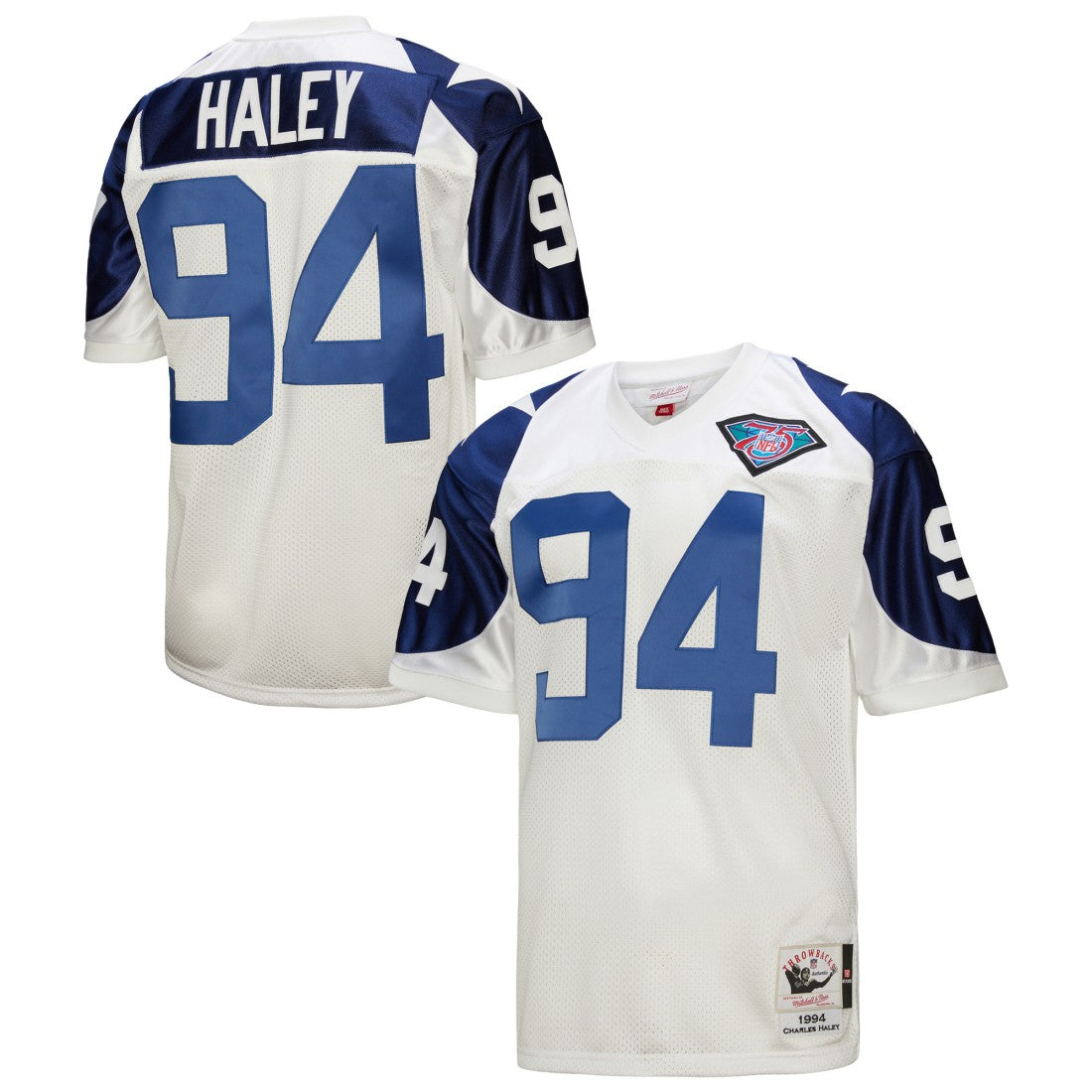 Charles Haley Dallas Cowboys 1994 Authentic Throwback Retired Player Jersey - White online
