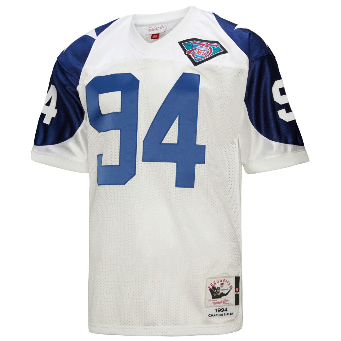 Charles Haley Dallas Cowboys 1994 Authentic Throwback Retired Player Jersey - White online