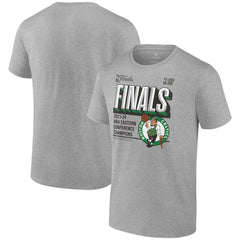 Boston Celtics 2024 Eastern Conference Champions Locker Room Big & Tall T-Shirt - Heather Gray on sale