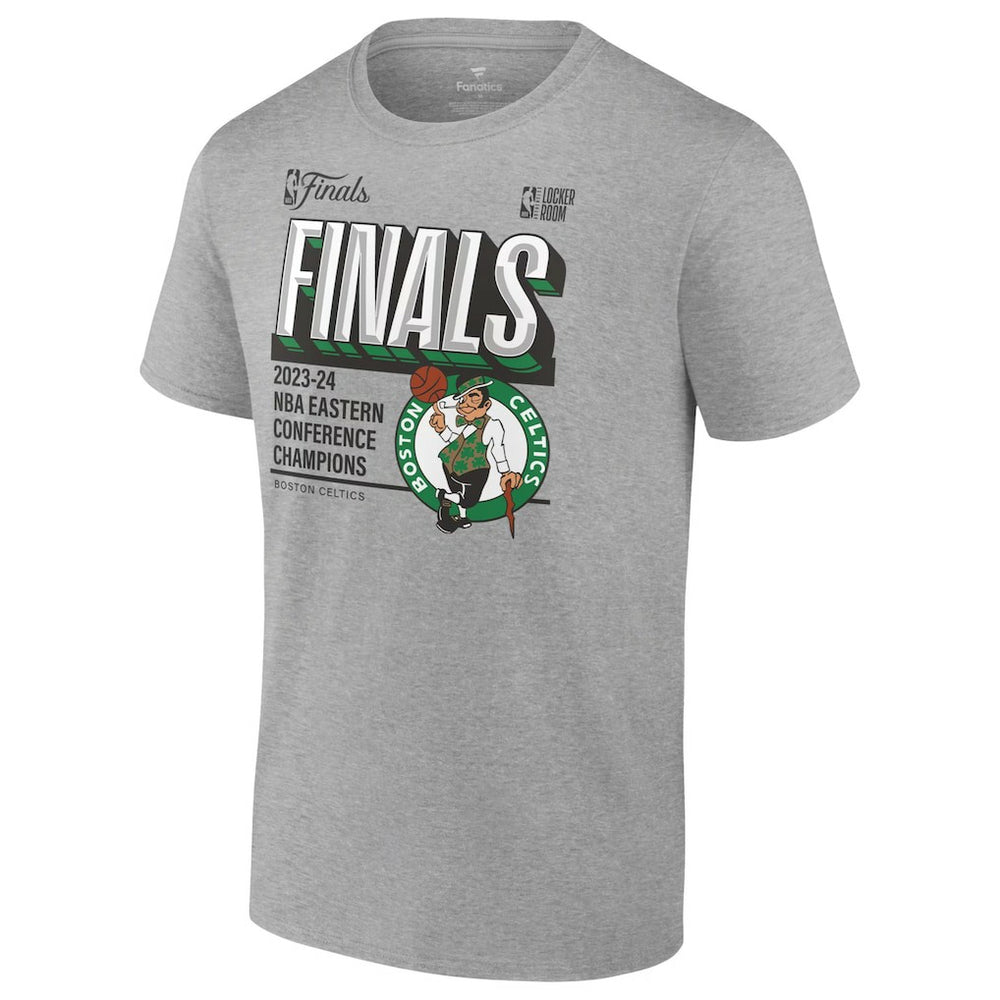 Boston Celtics 2024 Eastern Conference Champions Locker Room Big & Tall T-Shirt - Heather Gray on sale