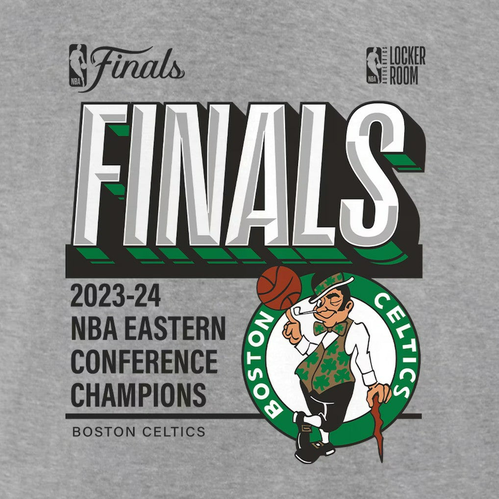 Boston Celtics 2024 Eastern Conference Champions Locker Room Big & Tall T-Shirt - Heather Gray on sale