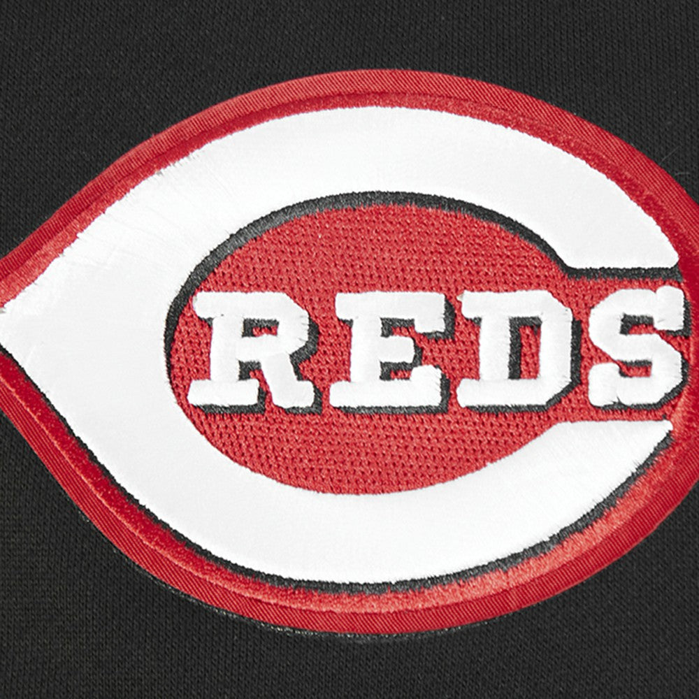 Cincinnati Reds Pro Standard Paint The City Dropped Shoulder Pullover Sweatshirt Black