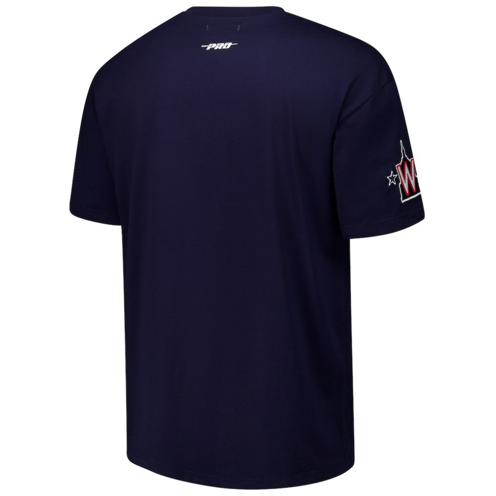 Washington Nationals Pro Standard Turn It Up Dropped Shoulder T-Shirt Navy
