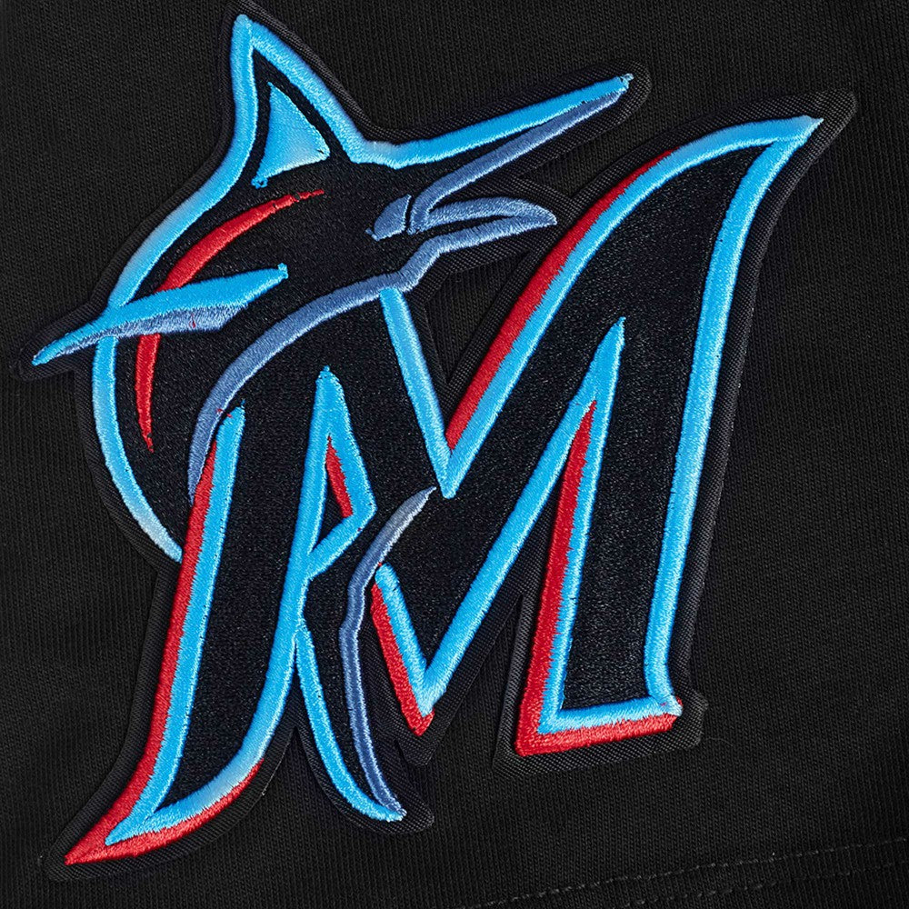 Miami Marlins Pro Standard Turn It Up Dropped Shoulder T-Shirt Black