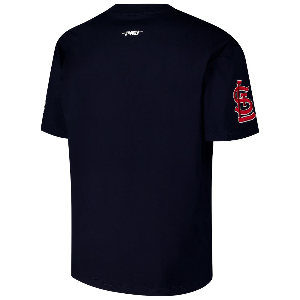 St. Louis Cardinals Pro Standard Turn It Up Dropped Shoulder T-Shirt Navy