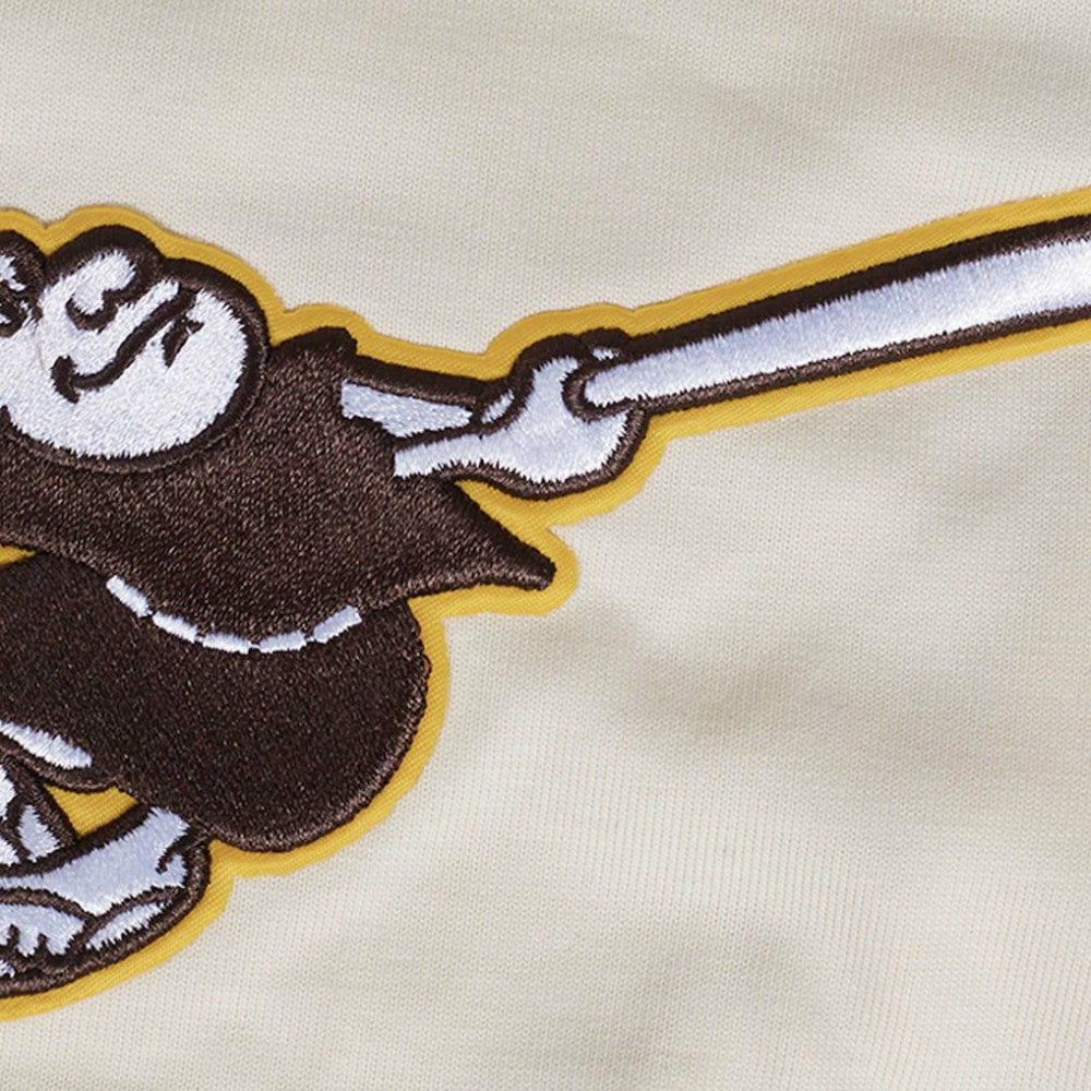 San Diego Padres Pro Standard Turn It Up Dropped Shoulder T-Shirt Cream
