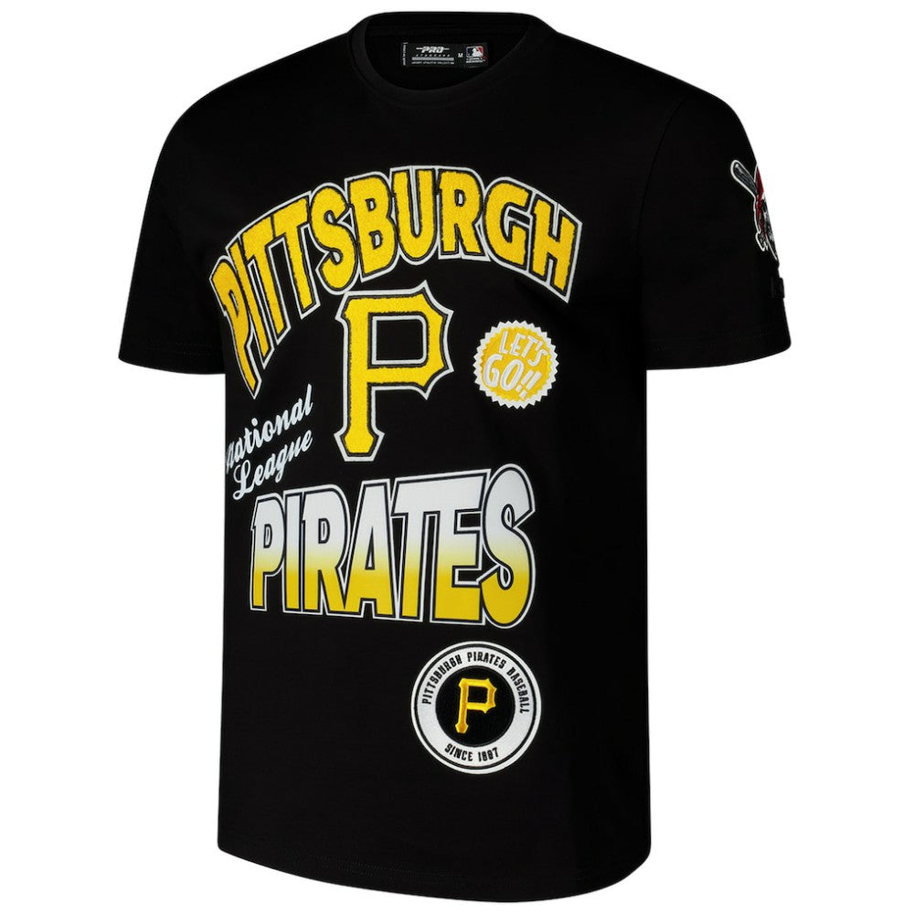 Pittsburgh Pirates Pro Standard Turn It Up Dropped Shoulder T-Shirt Black