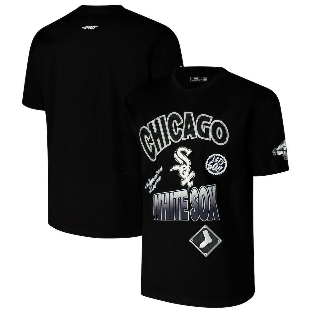 Chicago White Sox Pro Standard Turn It Up Dropped Shoulder T-Shirt Black