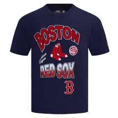Boston Red Sox Pro Standard Turn It Up Dropped Shoulder T-Shirt Navy